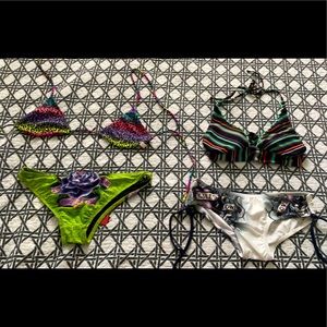 Bikini lot of 2 sz S Lucky, Victoria Sec, Ed Hardy